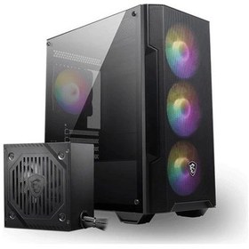 Resim Msı Mag Forge M100a D60 Akrilik Yan Panel 3x120mm 1x120mm Argb Fan 600w 80+ Psu Matx Gamıng Kasa 