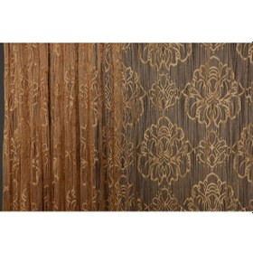 Resim Örümcek Model Gold Renk İp Perde Hazır Düğmeleri Dikilmiş İp Perde 300 280 Cm Gold 