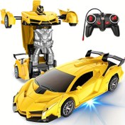 Resim Uzaktan Kumandalı Araba Robot Olarak Dönüşür - 360° Dönen Drift, Erkekler ve Kızlar İçin Mükemmel Noel/Doğum Günü Hediyesi!! 