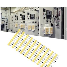 Resim Vkemall 100 Adet Bakır + Pvc Isılasyonlu Dilimli Terminal, 8awg 10mm² Tel İçin Uygun, E10-18 Modeli, Elektrikli Cihazlarda Kullanıma Uygun 