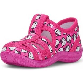 Resim Hello Kitty 588 Kız Çocuk Kaymaz Taban Panduf Fuşya 