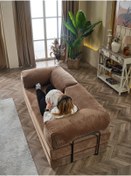 Resim Dekoport Comfort Kanepe Yatak Olabilen Fitilli Kadife Yıkanır Silinir Aktivite Koltuğu90x180 cm 50 DNS BONDEX 