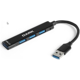 Resim Dark Connect Master X4 Dk Ac Usb310 4Port Usb 3.0 Siyah Usb Çokl 