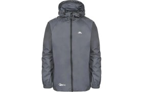 Resim Trespass Qikpac Unisex Tp75 Gri Yağmurluk Standart Kalıp Suya Dayanıklı Hafif Kumaşla Seyahat İçin İdeal 
