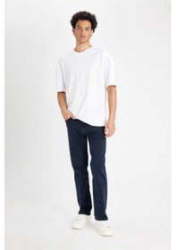 Resim DeFacto Sergio Regular Fit Normal Kalıp Normal Bel Boru Paça Jean Pantolon W7086AZ24AUNM83 