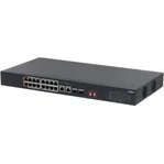 Resim DAHUA PFS3218-16ET -135 16 PORT GIGABIT +1XRJ45-1XGB SFP COMBO 135W POE RACKMOUNT SWITCH 