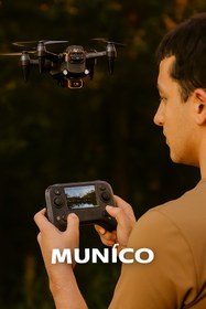 Resim Munico JS26H Drone Giriş Seviyesi Hava Fotoğrafçılığı Çift Yüksek Çözünürlüklü Kamera, HD Ekranlı Kumanda 