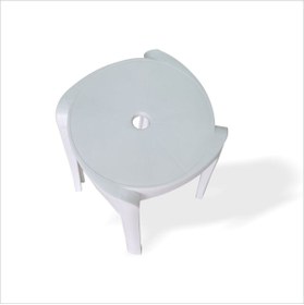 Resim M3DECORİUM Büyük Geniş Uzun Sağlam Sert Plastik Kırılmaz Hafif 45 Cm Banyo Balkon Bahçe Oturak Tabure Sandalye 