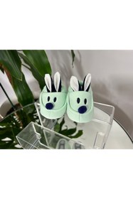 Resim babelia Bebek Tavşan Kulaklı Kaymaz Tabanlı Panduf Patik 