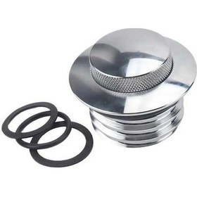 Resim Novahub Yakıt Vidalı Uygun Tek Krom Kapakları Için Harley Gaz Deposu Açılır 1982-2019 Gn 