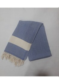 Resim Bambu Peştemal Elmas Mavi 