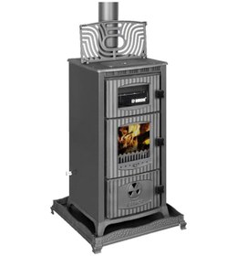 Resim Rekor Lima Tuğlalı Döküm Şömine 6 Parça Boru Hediyeli 