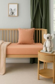 Resim 2 Adet 70 x 120 x 20 cm Anne Yanı Lastikli Penye Kumaş Bebek Çarşafı 