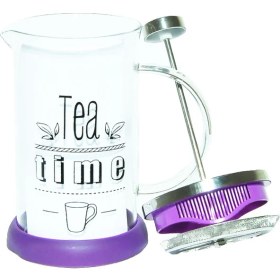 Resim Yitian French Press Bitki Çayı Demliği Mor 600 ml 
