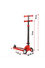 Resim PİLSAN Çocuk Scooter Yeni Nesil 2022 Kırmızı 
