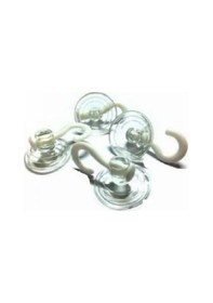 Resim Kancalı Cam Vantuzu 40 MM 20 Adet Öpücük Vantuz Askı Beyaz 