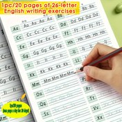 Resim ABC Yazı Pratik Çalışma Kitabı Standart Yazı Düzeltme İçin. 26 Harf İngilizce Takip Egzersizleri, Cadılar Bayramı ve Noel Hediyesi 