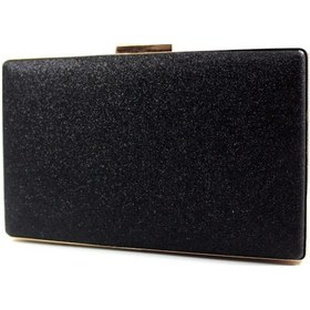 Resim Çanta Sepetim Siyah Simli Tablet Abiye Çanta - Siyah 