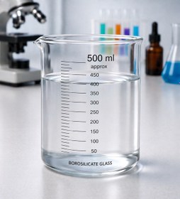 Resim Beher Cam Dereceli 500ml 1 Adet 
