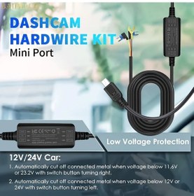 Resim Willowhaven Baıdeluo 24 Saat Araç Kamerası Kablosu 12v 24v 5v Type C Pil Koruma 2a Diğer 