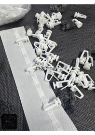 Resim Perde Düğmesi Sert Plastik 50 ad Mukavemetli Kilitli 