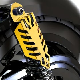 Resim Dream011 Golden 2 Parça Motosiklet Aksesuarı Evrensel Alüminyum Ön Fork Kapağı Ve Egzoz Koruyucu 