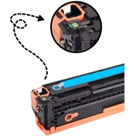 Resim Hp 203x Cf541x Muadil Toner Mavi Yüksek Kapasite 2.500 Sayfa Lbp621 Lbp623 M254 M280 M281 Cf540 