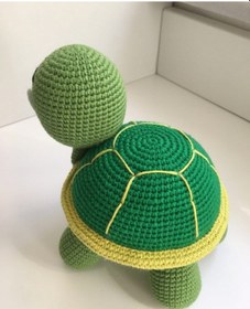 Resim Amigurumi Oyuncak Kaplumbağa Tospik 15 CM 