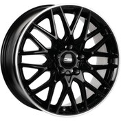 Resim CMS-1062-01 7.0x17\-5x112 ET40 66.5 Diamond Rim Black Gloss Jant (4 Adet) 