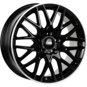 Resim CMS-1062-01 7.0x17\-5x112 ET40 66.5 Diamond Rim Black Gloss Jant (4 Adet) 