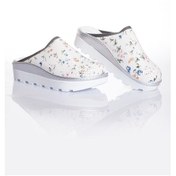 Resim Çiçekli Temalı Traktör Taban Ortopedik Sabo Terlik Çok Renkli 