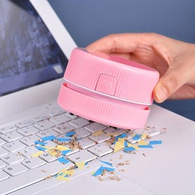 Resim Kompakt Taşınabilir Elektrikli Süpürge, Ev, Ofis ve Araba Kullanımı İçin Mükemmel! Mini Sevimli Masaüstü Toz Temizleyici, Masaüstü Temizleyici, Taşınabilir Köşe Masası Elektrikli Süpürge Mini Sevimli Elektrikli Süpürge Toz Süpürme 