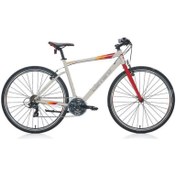 Resim Carraro Sportive 321 21 Vites 28 jant Şehir & Tur Bisikleti 48 Kadro Mat Gri Kırmızı Turuncu 