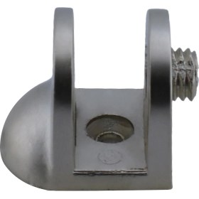 Resim Badem10 Cam Tutucu Ahşap Raf Tutucu Cam Etejeri Metal U Tipi Vidalı Saten (4 Adet) 