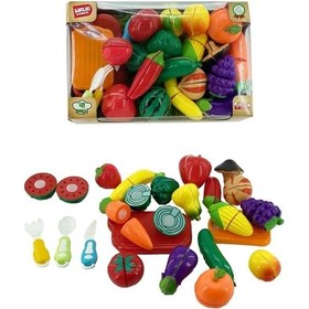 Resim Mey İthalat Urt007-kutu-3 41 Pcs Kesilebilen Meyve Sebze Manav 