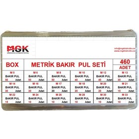 Resim Mgk Bakır Pul Seti Metrik 460 Adet 