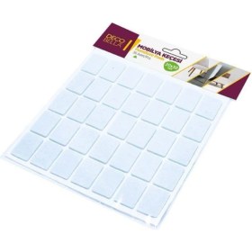 Resim Decobella 20X30 mm Dikdörtgen Keçe Ses Yalıtımı Çizik Önleyici Masa Sandalye Koltuk Ayağı Keçesi 