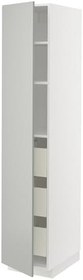 Resim Mutfak boy dolabı, HAVSTORP açık gri, 40x60x200 cm 