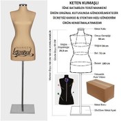 Resim Videolu Ürün-40 Beden Keten Kumaşlı Terzi Prova Mankeni 527201043 