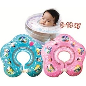 Resim Bermuda 1609004 Emniyet Kilitli Bebek Yüzme Boyun Simidi Pembe Çok Renkli 