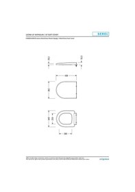 Resim Serel Leona Yavaş Kapanan Klozet Kapağı 150400120039 Beyaz 