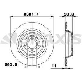 Resim BRAXIS Arka Fren Dısk Aynası Mondeo Iv S Max Galaxy Kuga 1.6tı / 1.6tdcı / 1.8tdcı / 2.0 / 2.0tdcı / 2.2t / 