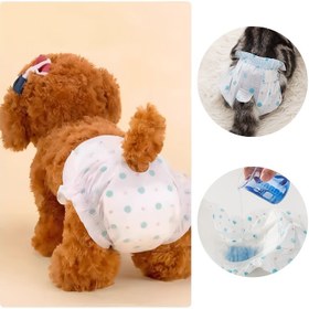 Resim Köpek ve Kedi için PAWSTRIP Pet Diaper'ları - Emici Atılabilir Pedler, Sızdırmaz Tasarım, Rahat Elastik Bel, Ev ve Seyahat İçin Kolay Kullanım, Köpekler için Pet Diaper, Pet Hijyen, Oyuncak Pet Tasarımı, Güvenli Uyum Tasarımı 