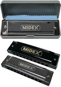 Resim Midex HN-10SL Silver Örf Aletleri 10 Delikli Mızıka 