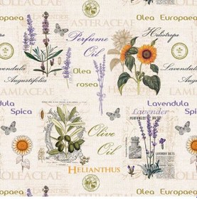 Resim Muşamba Masa Örtüsü Astarlı Lavender 