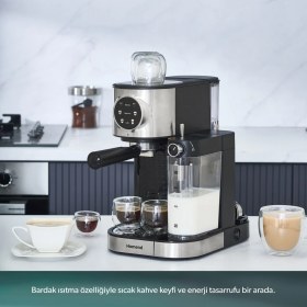 Resim Homend Coffebreak 5015H Süt Köpürtücülü Otomatik Espresso Makinesi 