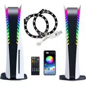 Resim Zljnx Ps5 Konsol Playstation 5 Için LED Işık LED Işıklar Dıy Dekorasyon Aksesuarları Oyun Ses Müzik Senkronizasyon Rgb 8 Renk 400 Işık Efektleri USB App Kontrolü ile A (Yurt Dışından) 