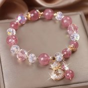 Resim Şans Getiren Para Cüzdanı Charm + Boncuklar | Feng Shui Zenginlik Metal Tel Sarılı Takı, Renkli Kilit Reçine Sanatı Günlük Zen ve Toplantı Atmosferi için | Sınırlı Sayıda Asya Estetiği Kadın Bilekliği | Sıcaklıkta Renk Değişimi, Renk Farkı Yok, Gençler için 
