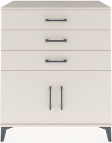 Resim Hyperion Şifonyer Tek Raflı 3 Çekmeceli 2 Kapaklı 88x44x106 Aytaşı-aytaşı Aytası 