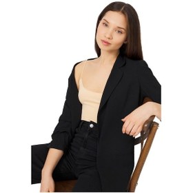 Resim Cottonhill Ten Ayarlanabilir İnce Askılı Lazer Kesim Kadın Crop Büstiyer Ten Rengi 